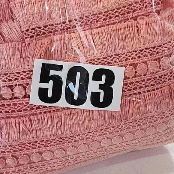 J. Crew High Neck Fringe Orange Mini Shift Dress Size 0 - Picture 9 of 9